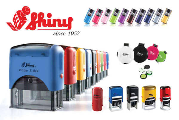 ด้ามตรายางหมึกในตัว Shiny